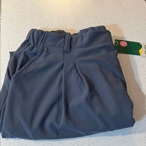 Halara High Waisted Plicated Side Pocket Wide Leg Waffle Knit Work Pants. NWOT